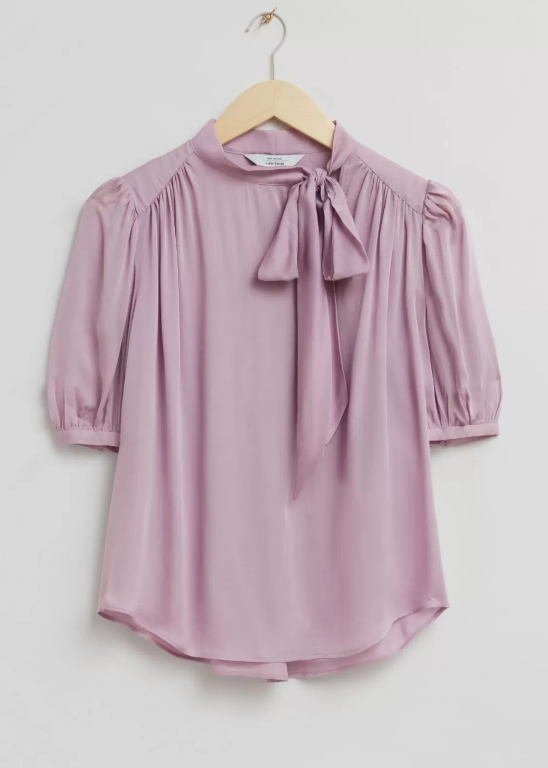 & Other Stories Blouses & Shirts | Sheer Lavallière-Neck Bow Blouse Lilac