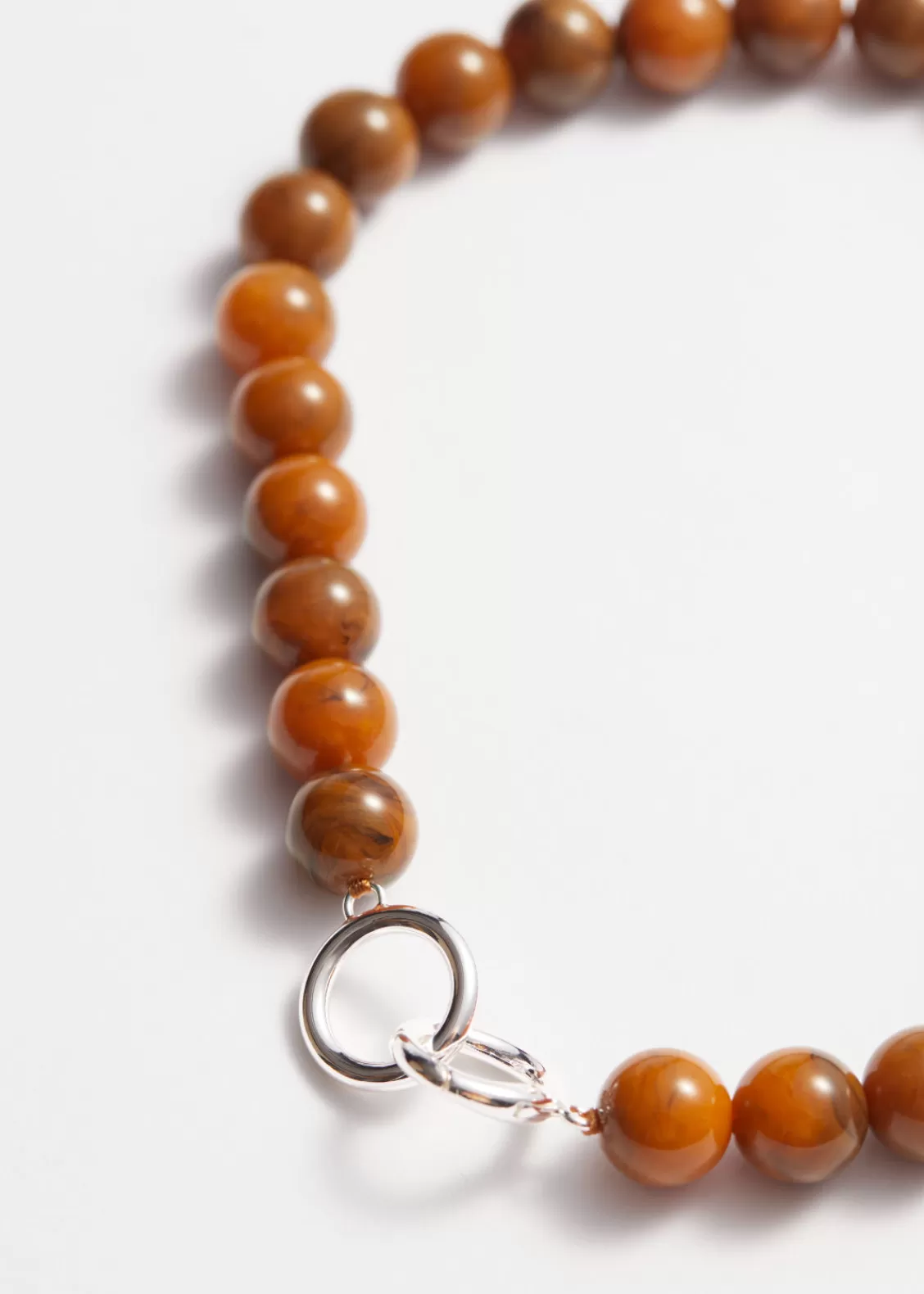 & Other Stories Necklaces | Short Stone Bead Necklace Amber