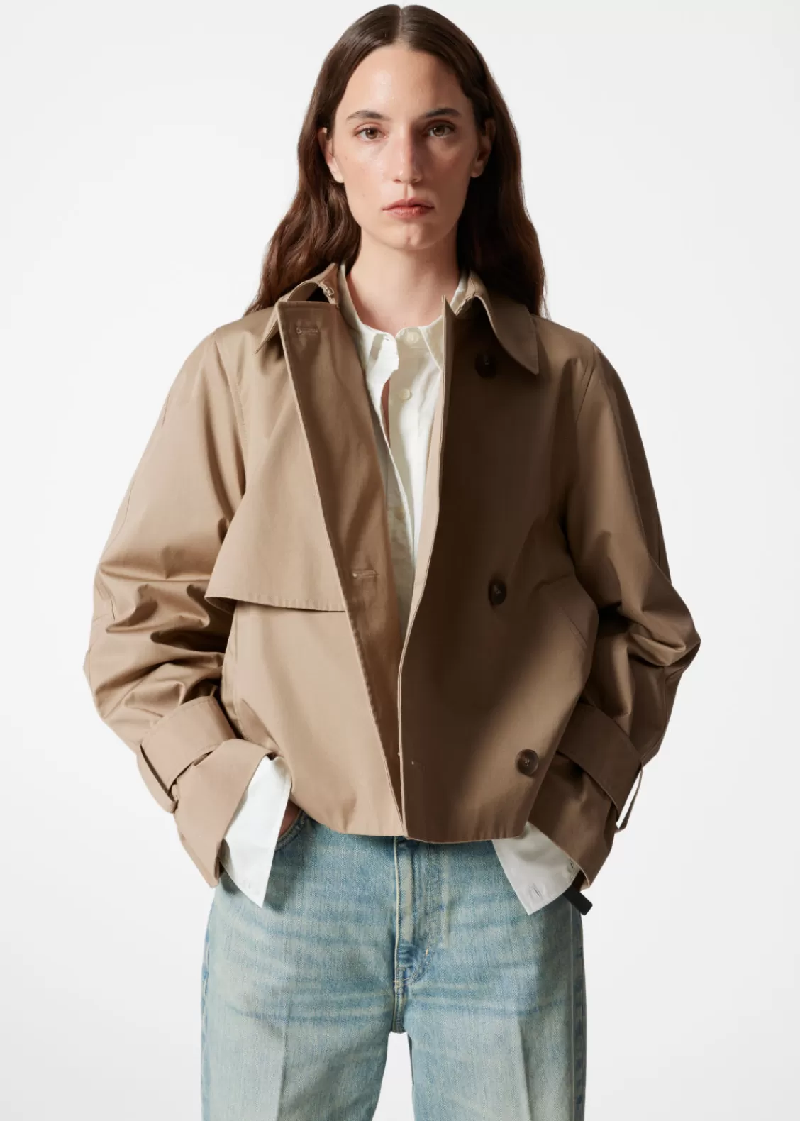 & Other Stories Outerwear | Short Trench Coat Jacket