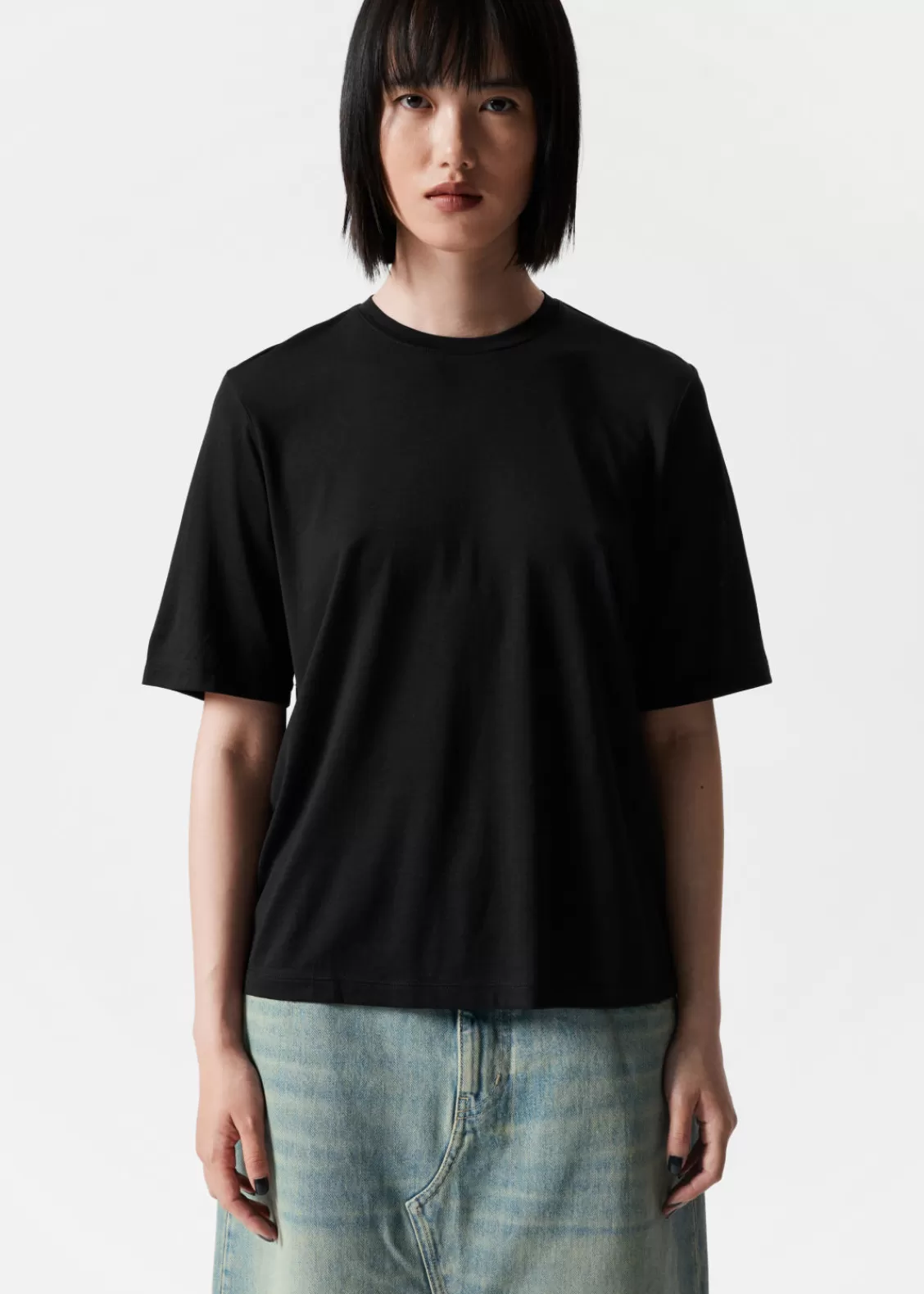 & Other Stories Tops | Silk-Blend T-Shirt