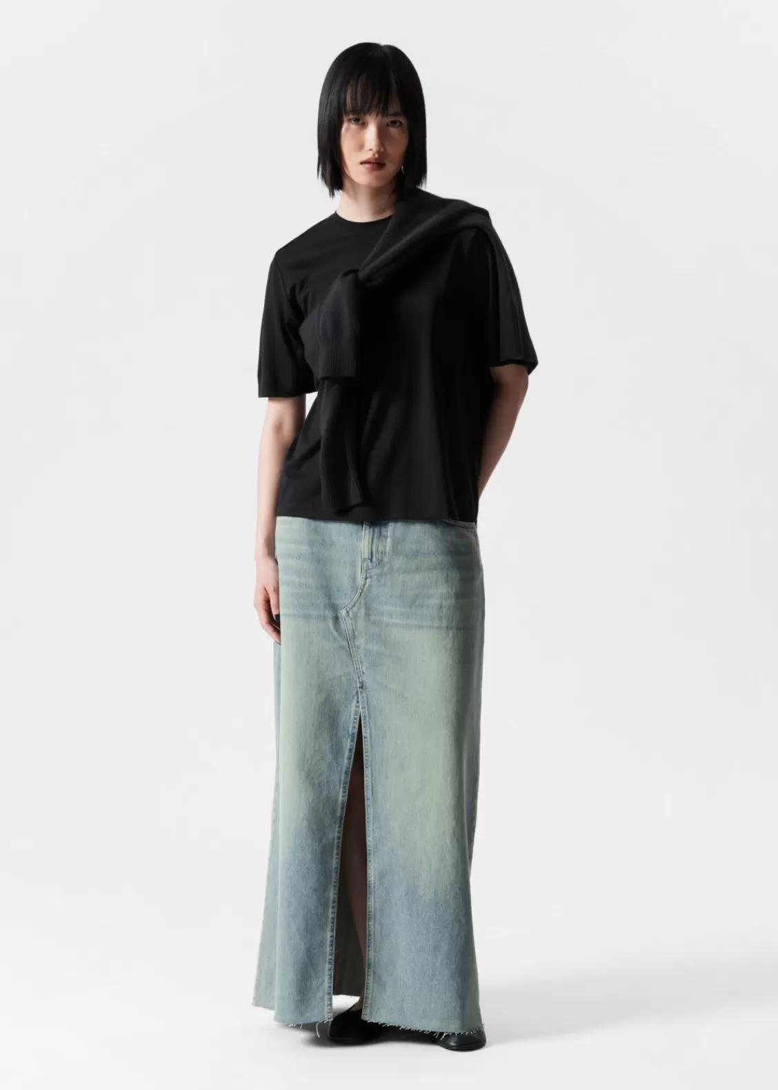 & Other Stories Tops | Silk-Blend T-Shirt