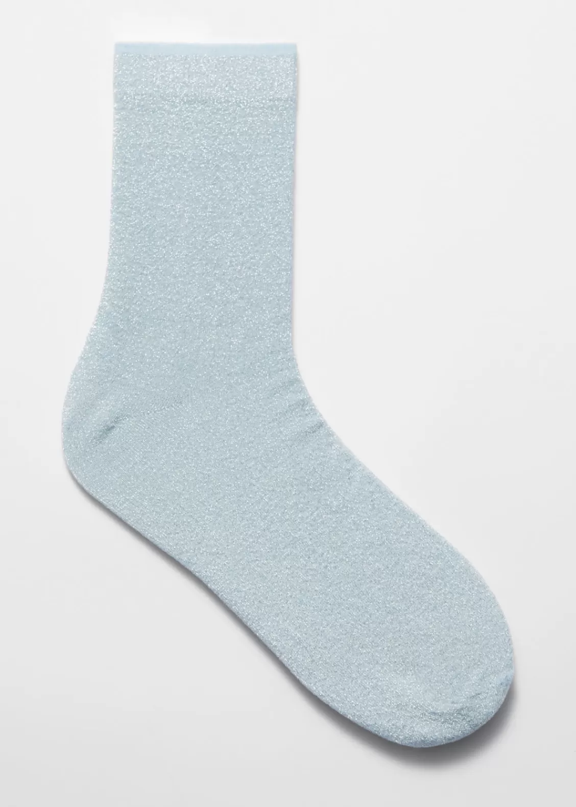 & Other Stories Socks & Tights | Socks & Tights | Silver Glitter Ankle Socks Light Blue