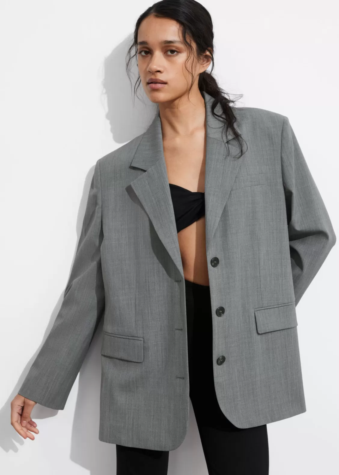 & Other Stories Sets & Suits | Blazers & Vests | Single-Breasted Blazer Grey