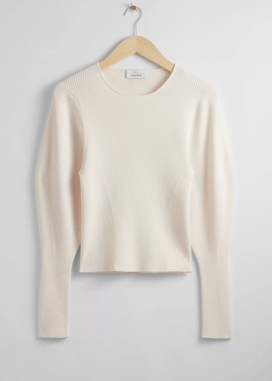 & Other Stories Sweaters & Knits | Slim Rib-Knit Sweater White