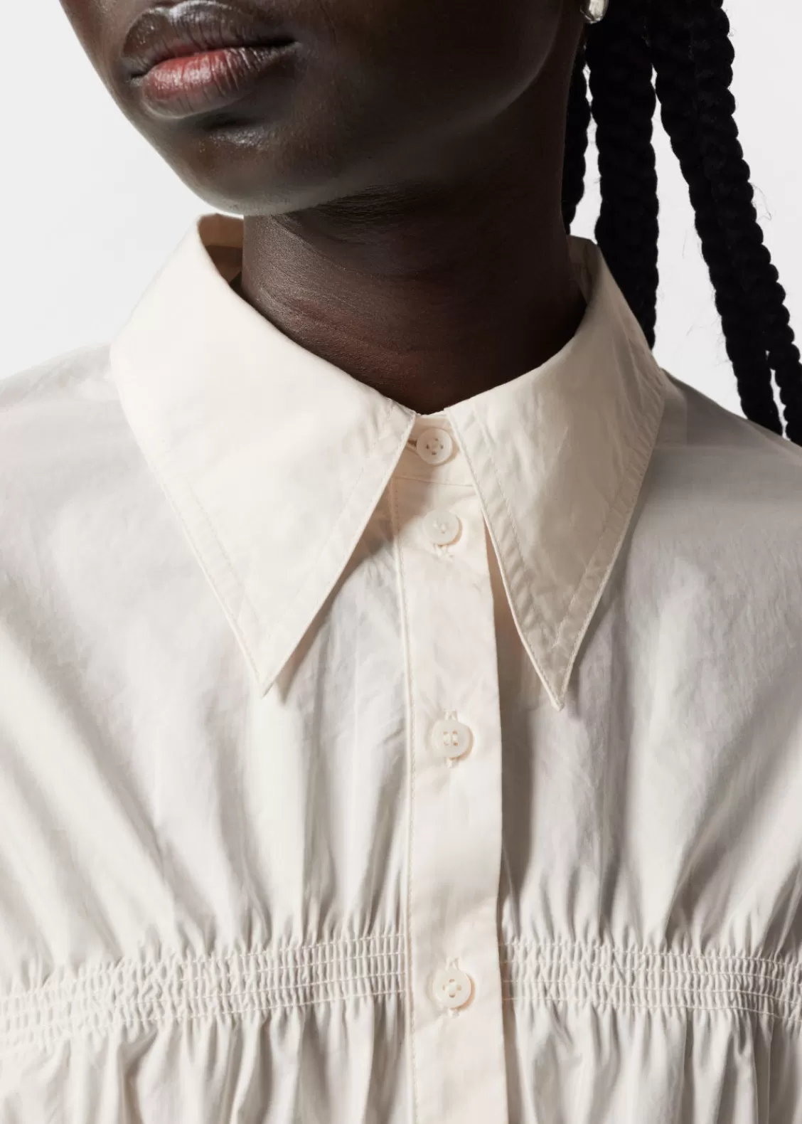 & Other Stories Blouses & Shirts | Smocked Shirt White