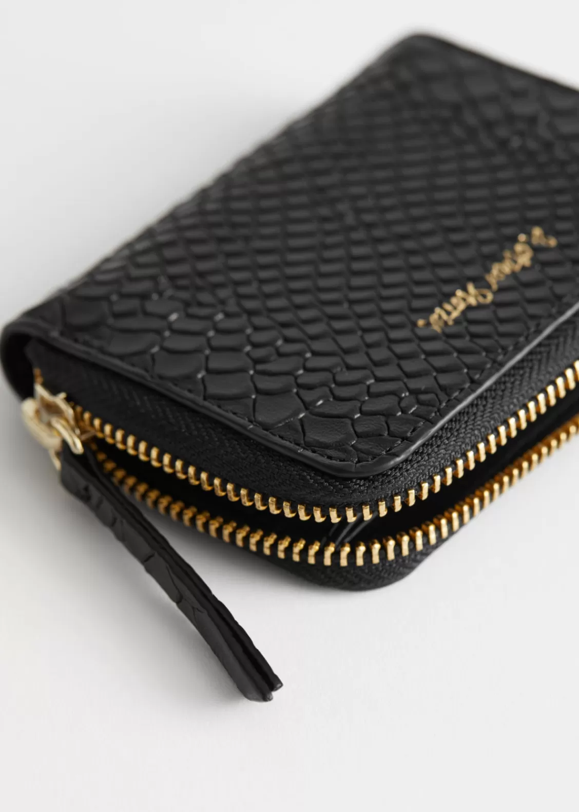 & Other Stories Wallets | Snake Embossed Leather Wallet