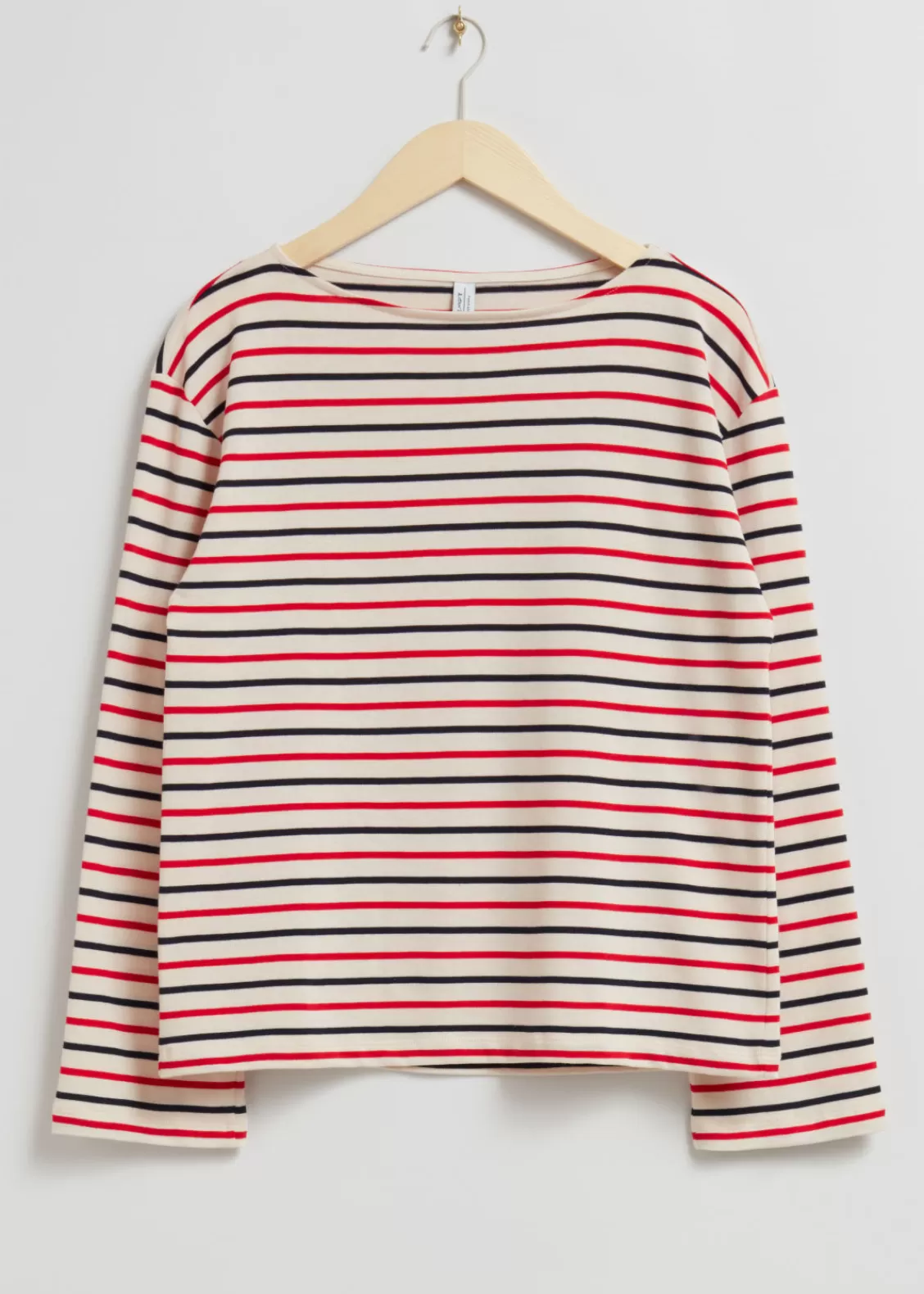 & Other Stories Tops | Striped Jersey Top