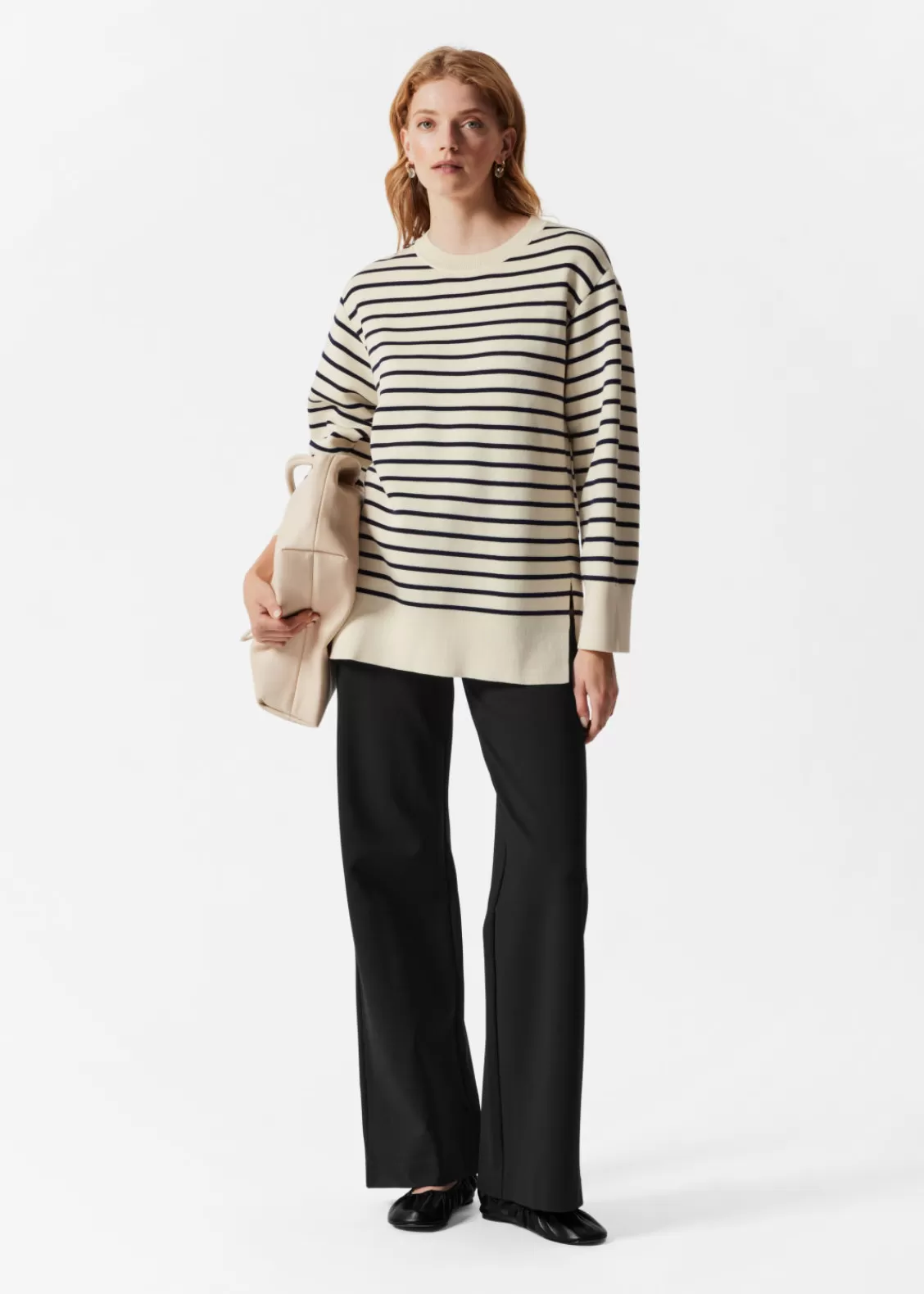 & Other Stories Sweaters & Knits | Striped Sweater Navy/White