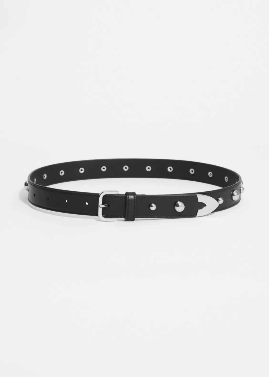 & Other Stories Belts | Studded Leather Belt Black