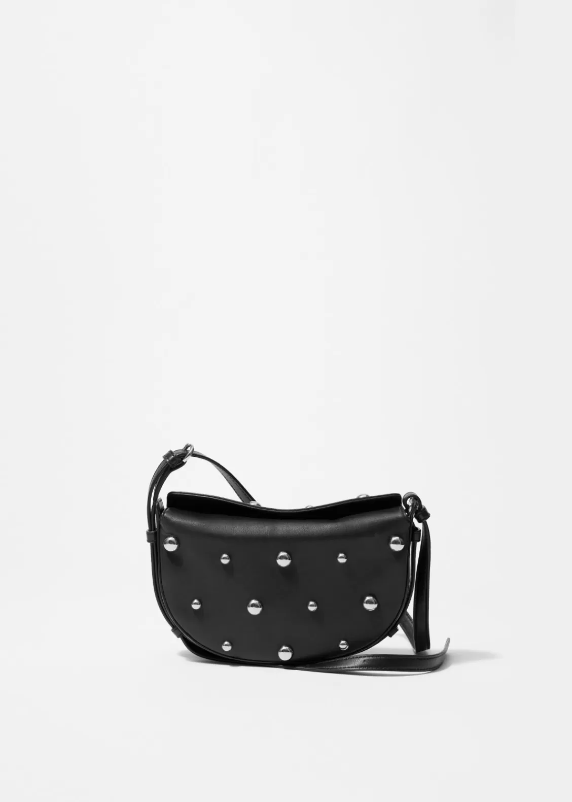 & Other Stories Shoulder Bags | Studded Leather Shoulder Bag Black