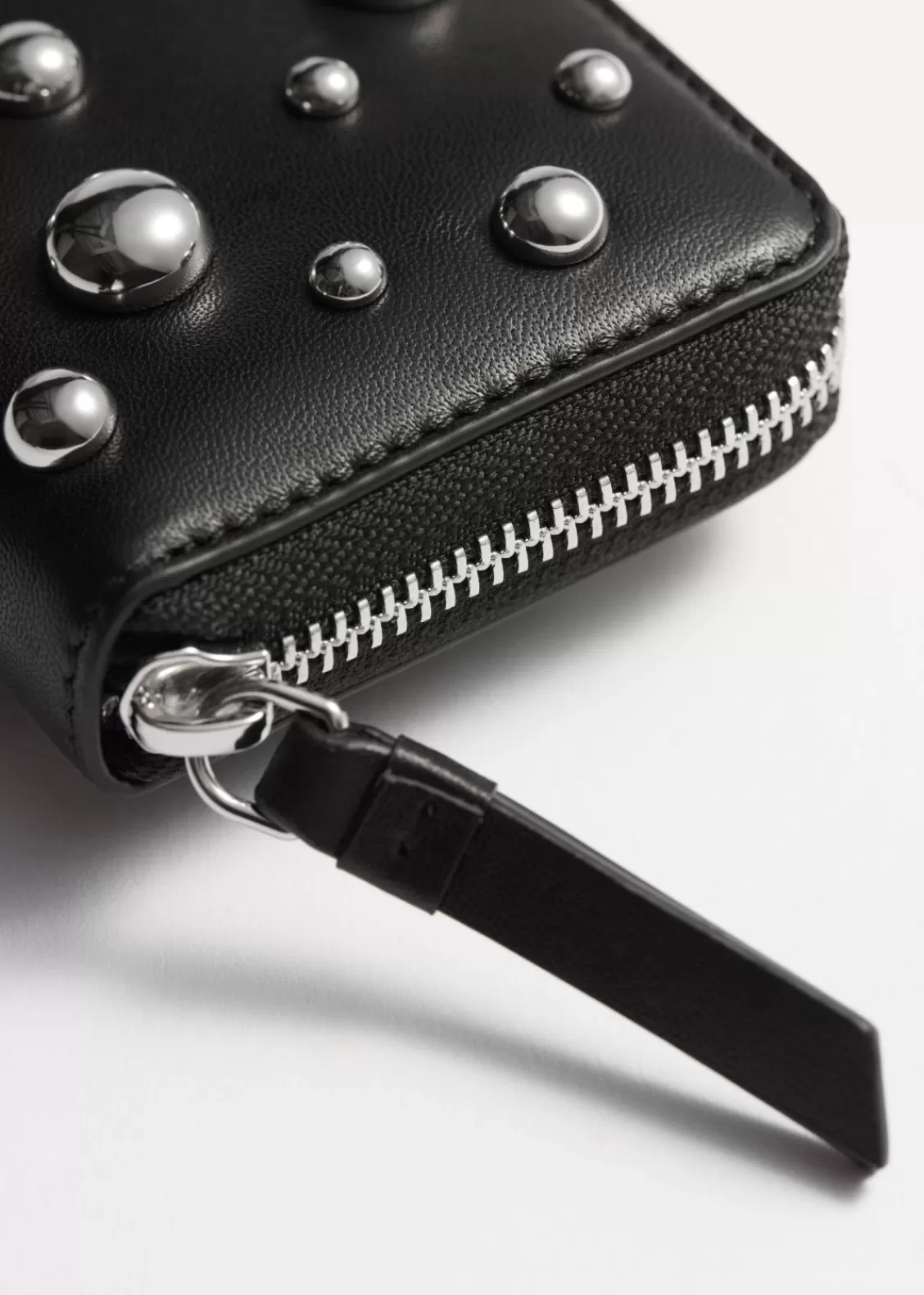 & Other Stories Wallets | Studded Leather Wallet Black