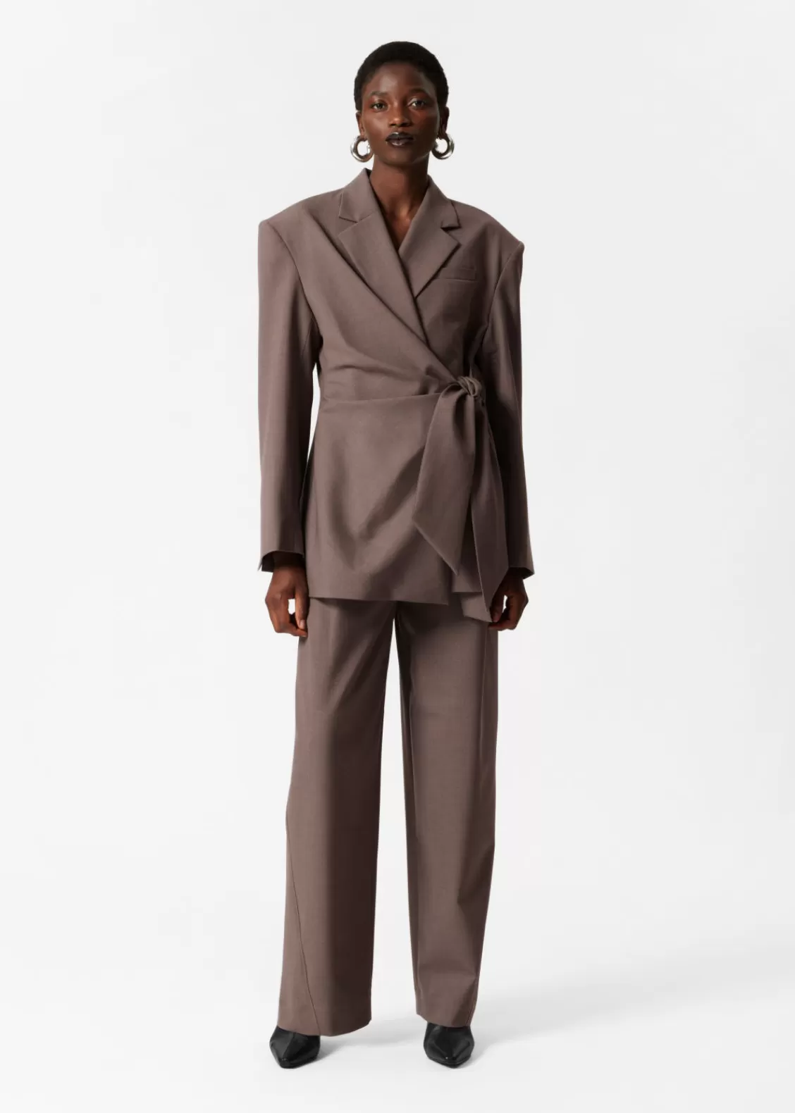 & Other Stories Pants | Sets & Suits | Tailored Barrel-Leg Trousers