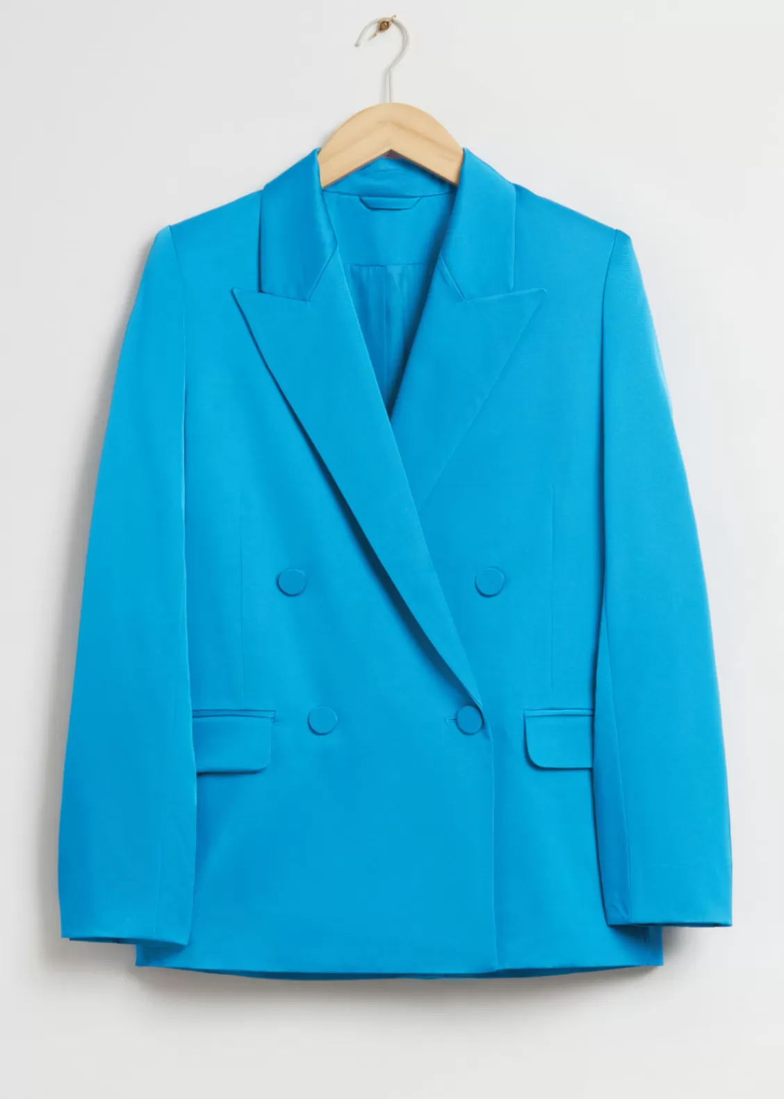 & Other Stories Blazers & Vests | Outerwear | Tailored Double-Breasted Blazer Bright Blue