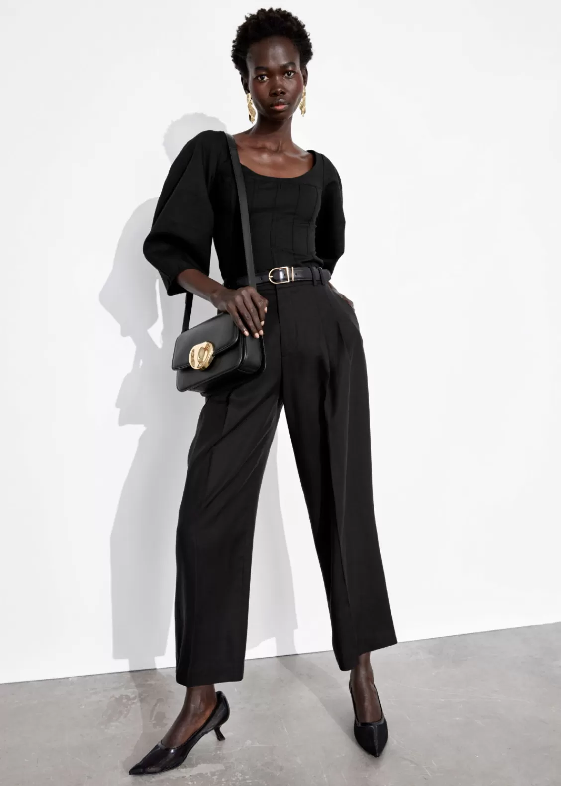 & Other Stories Pants | Tailored High Waist Trousers