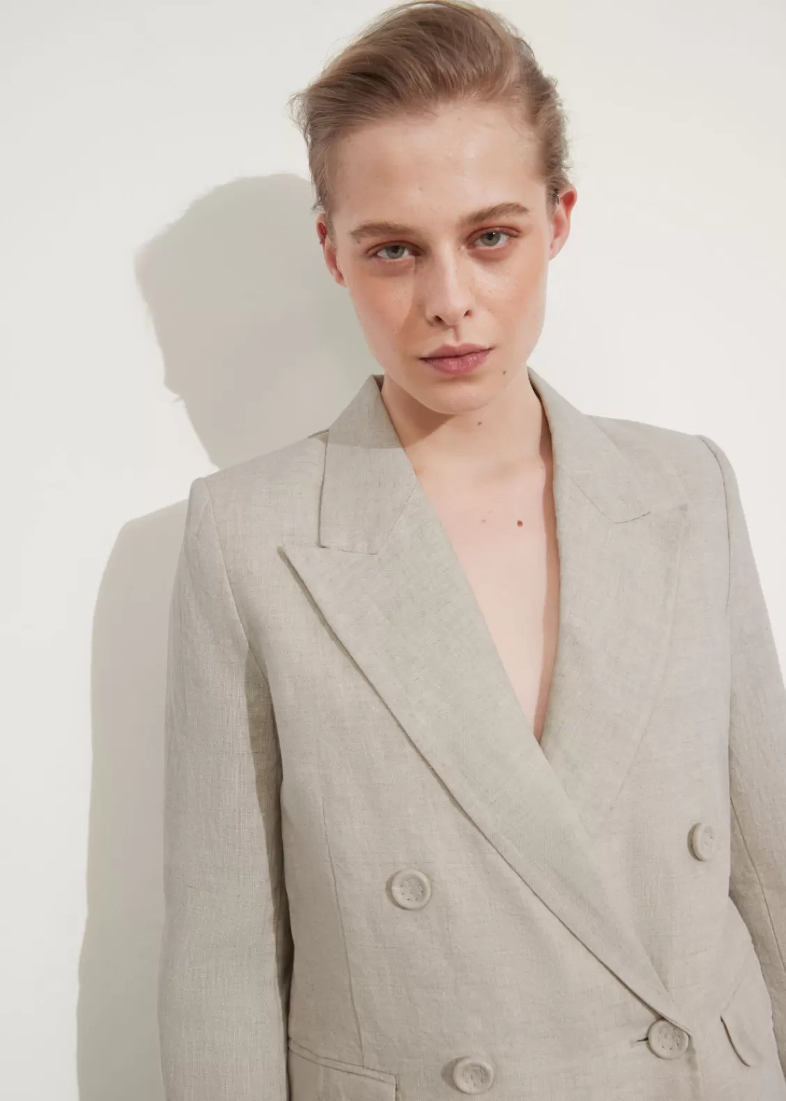 & Other Stories Blazers & Vests | Outerwear | Tailored Linen Blazer Light Beige