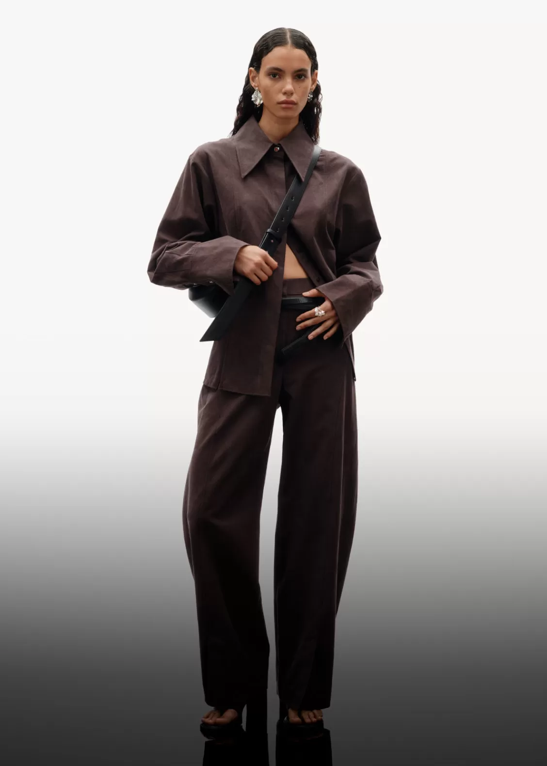 & Other Stories Sets & Suits | Pants | Tailored Silk-Blend Trousers Brown