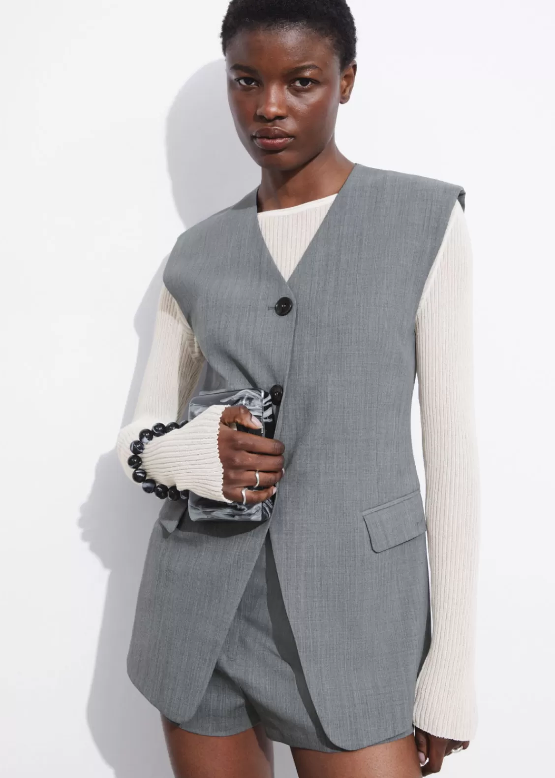 & Other Stories Sets & Suits | Tailored Vest Grey