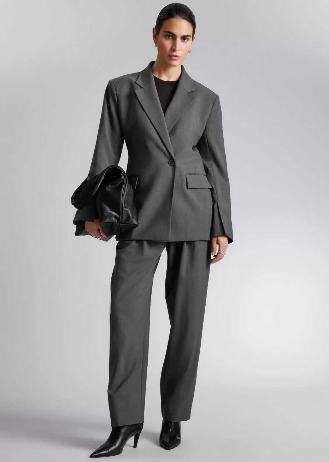 & Other Stories Sets & Suits | Blazers & Vests | Tailored Wide-Shoulder Blazer Grey