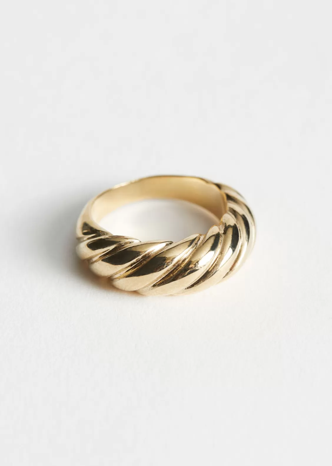 & Other Stories Rings | Twisted Sphere Ring Gold