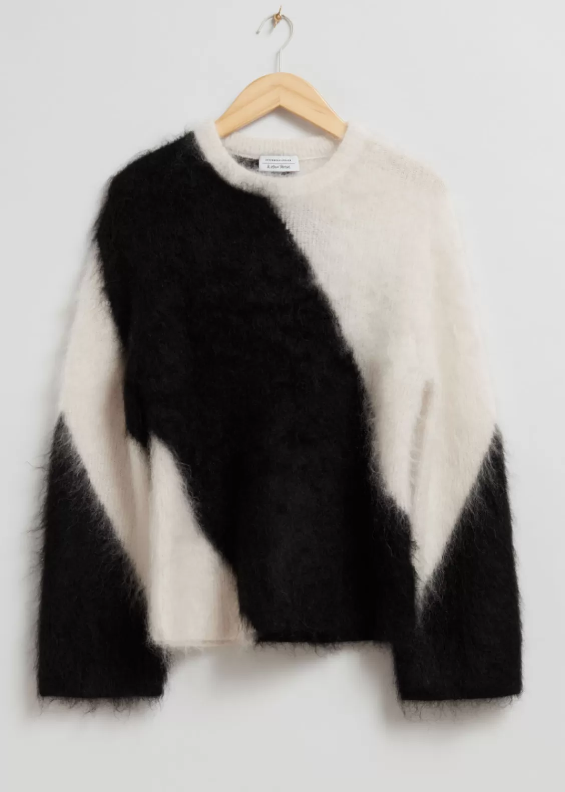 & Other Stories Sweaters & Knits | Two-Tone Knit Sweater Black/White