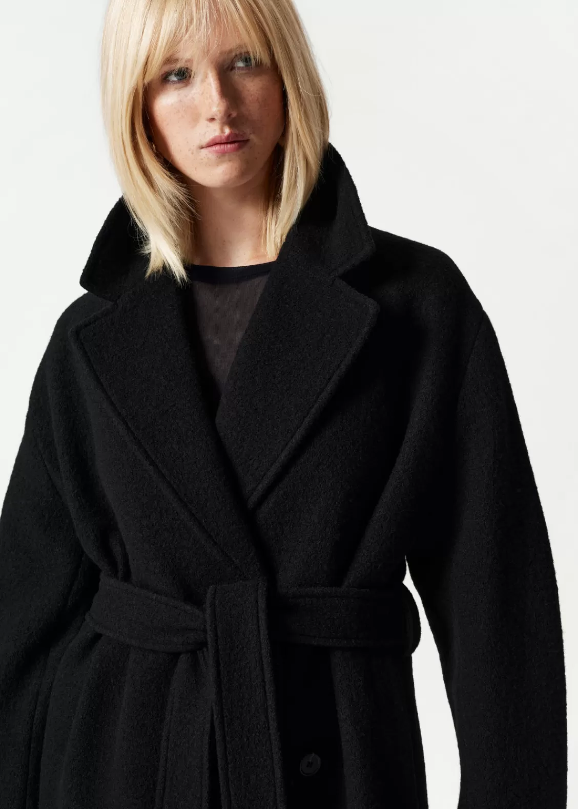 & Other Stories Outerwear | Voluminous Belted Wool Coat