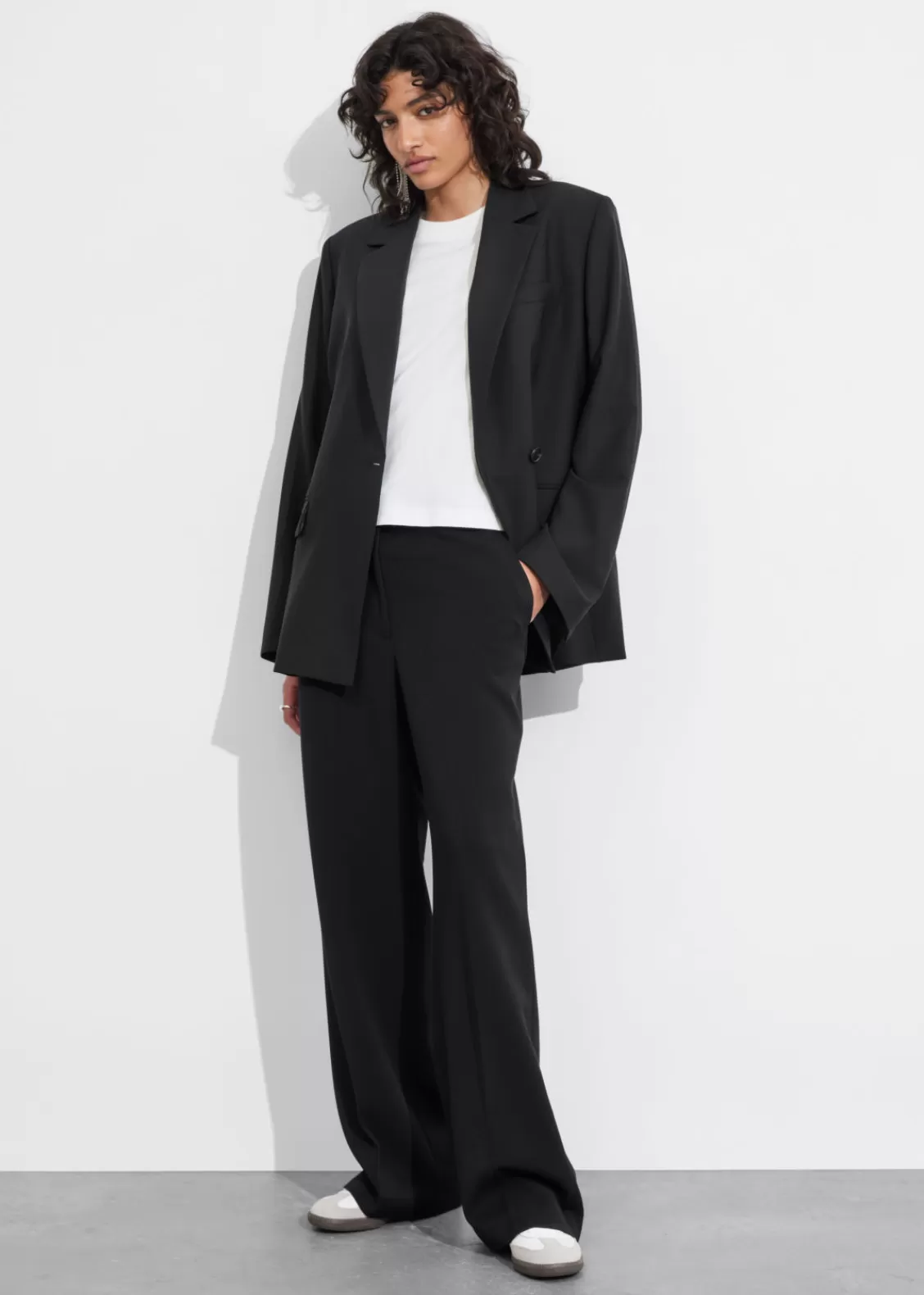 & Other Stories Pants | Wide Press-Crease Trousers