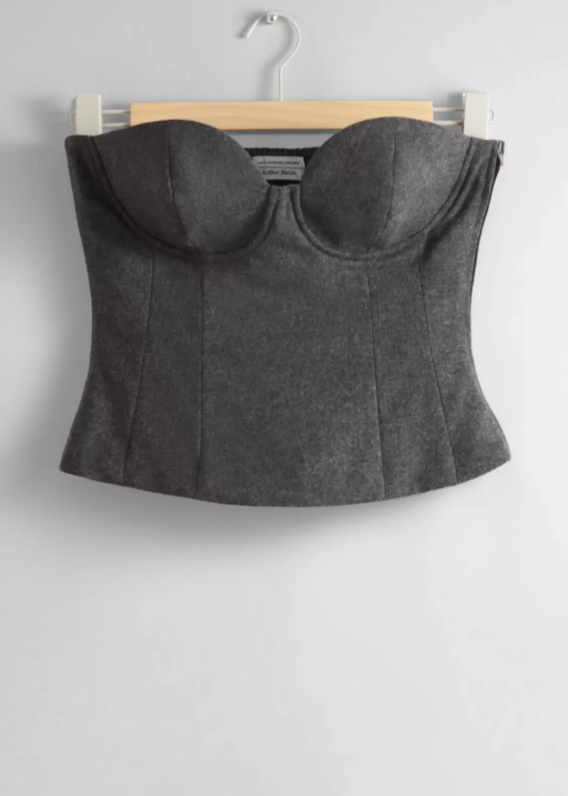 & Other Stories Tops | Blouses & Shirts | Wool Corset Top Grey