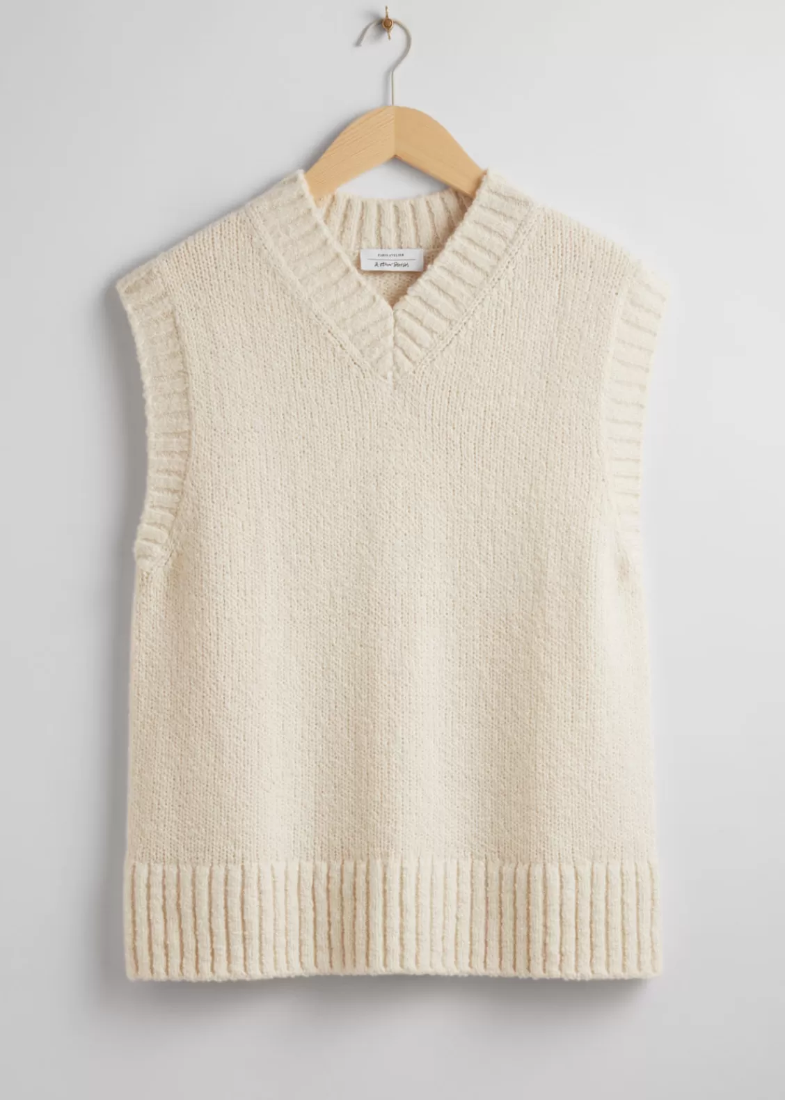 & Other Stories Sweaters & Knits | Wool Knit Vest Light Beige