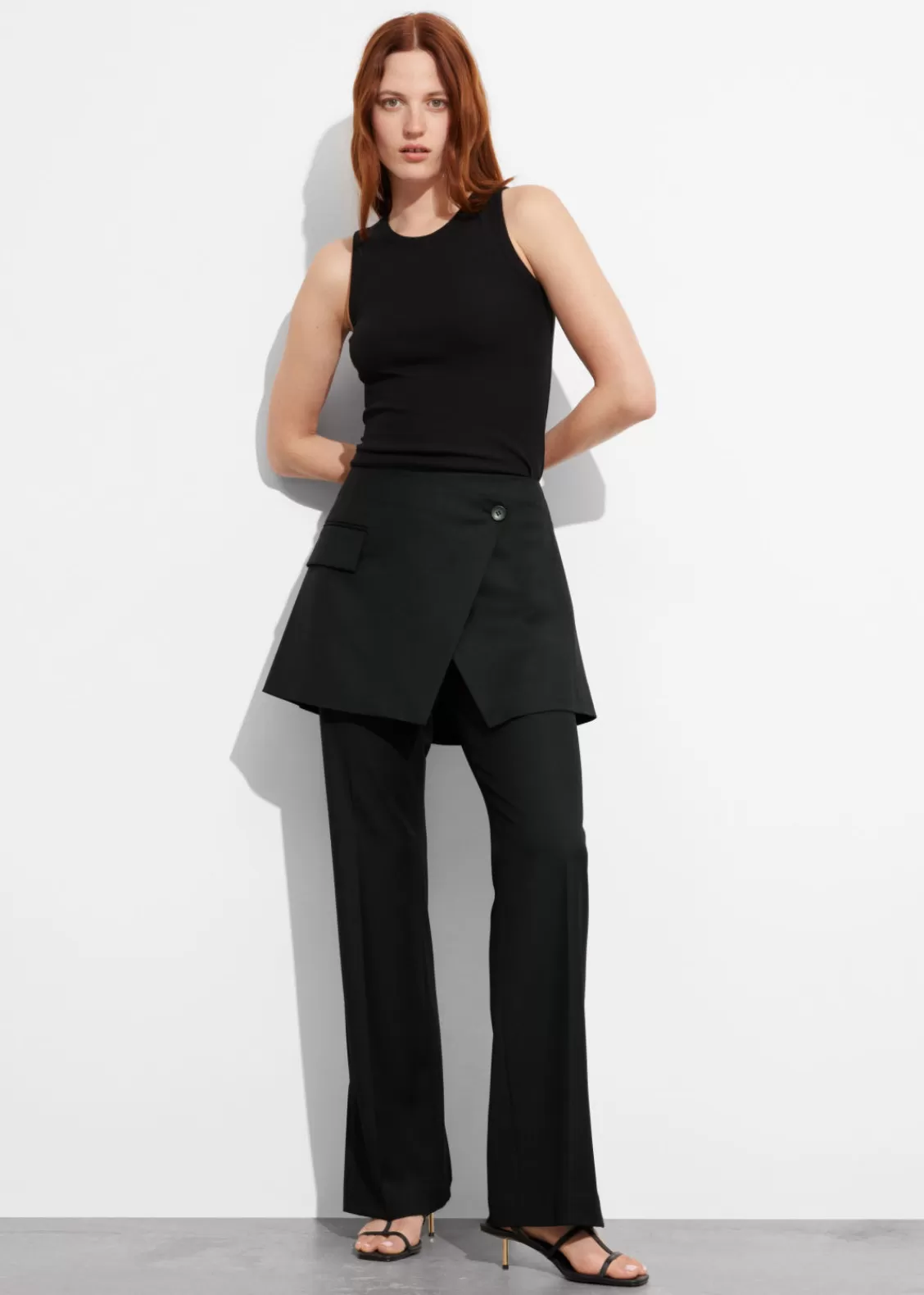 & Other Stories Sets & Suits | Pants | Wrap-Skirt Trousers Black